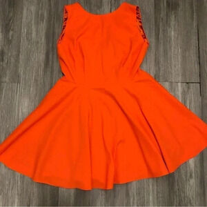 Blaque‎ Label Mini Coral Orange Dress Size M NWT Fit And Flare Cocktail Party